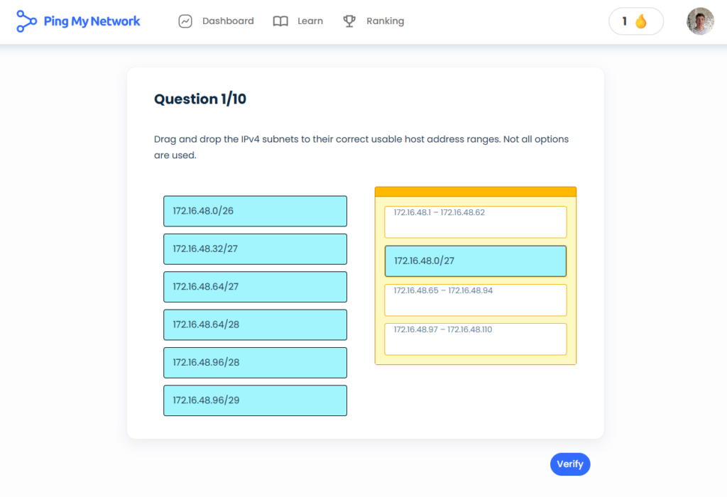 Drag and Drop question on PingMyNetwork