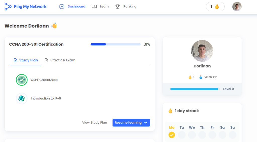 PingMyNetwork Dashboard